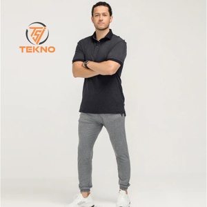 Logo brodé personnalisé coupe normale 100% polo en piqué de coton stretch blanc avec patte de boutonnage et côtes dissimulées - Product Image 4