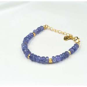 กำไลข้อมือสไตล์โบฮีเมียนประดับแทนซาไนต์ ทอง 18K ชุบทองคำขาว ประดับเพชรและเพทาย ทอง 14K ชุบทอง เหมาะสำหรับงานปาร์ตี้และเป็นของขวัญ - Product Image 1
