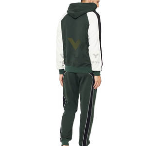 Chándal de talla grande de algodón y poliéster hecho de la mejor calidad, conjunto de dos piezas, chándal en blanco a la venta - Product Image 6