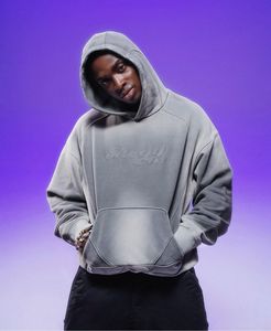 Sudadera con capucha de peso pesado para hombre, ropa de calle, gráfico Vintage, estampado de gran tamaño, camisetas de algodón de peso pesado para hombre - Product Image 6