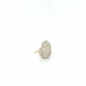 Pendientes Redondos de Diamantes Naturales con Certificado IGI, Oro de 14K para Mujer, Ideales para Fiestas - Product Image 6