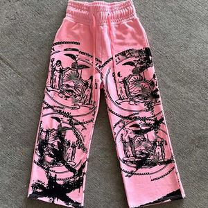 Pantalones Deportivos Anchos y Holgados Personalizados Kivotech para Hombre, Lavado Ácido, Decoloración al Sol, Felpa Francesa, 100% Algodón, Pantalones Deportivos Gruesos - Product Image 5