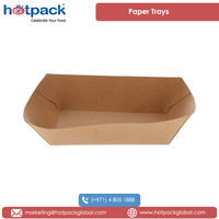 Plateaux de bateau en papier Kraft Recyclable de qualité supérieure 115x85x44mm de petite taille des émirats arabes unis au prix le plus bas