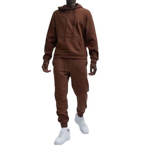 Ropa deportiva para gimnasio, Fitness, ropa de entrenamiento de lana de algodón, chándales para hombre, conjunto de dos piezas, chándal, traje de jogging para hombre, Color personalizado - Product Image 1