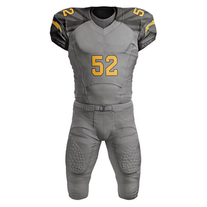 Vêtements d'entraînement Ensemble de football Tenue décontractée Uniforme de football imprimé par sublimation Logo personnalisé Sports Maillot de football américain - Product Image 6