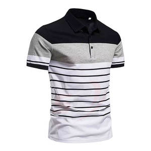 Polo de algodón lavado para hombre, estilo Retro, duradero, suave, cómodo, informal, a la moda, estilo Vintage, venta al por mayor - Product Image 2