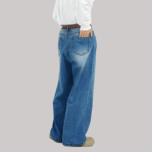 2025 venta al por mayor tendencia Hip Hop pantalones vaqueros de los hombres de alta calidad transpirable personalizado hombres pantalones vaqueros OEM servicio - Product Image 3