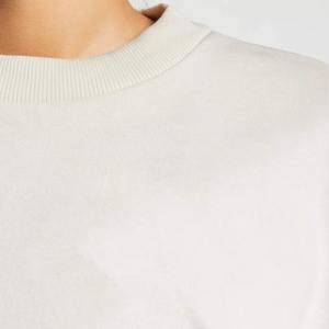 Women Embroidered <b>Long</b> Oversized Mockneck <b>Sweatshirt</b> Autumn Winter Casual Soft Warm Daily Outfit - Product Image 3