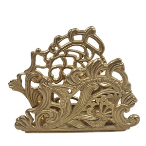 Servilletero Decorativo de Diseño con Acabado Dorado, Ideal para Eventos, Restaurantes y Recepciones Festivas, Venta al por Mayor desde India - Product Image 1