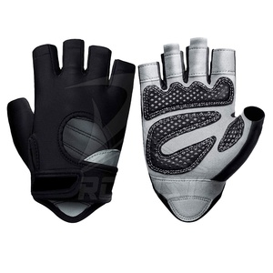 Guantes de gimnasio de cuero de neopreno unisex para fitness y levantamiento de pesas, guantes deportivos de entrenamiento personalizados para hombres y mujeres, venta a bajo precio - Product Image 1