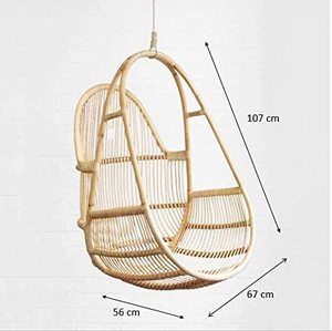 Balançoire suspendue en rotin de meilleure qualité avec coussin décoration de jardin de style européen - Product Image 4