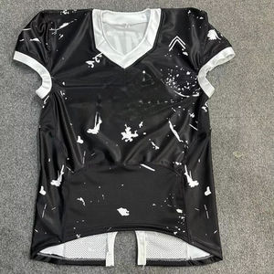 Uniforme de football américain personnalisé de haute qualité unisexe à manches courtes avec fonction respirante grande taille et logo personnalisé - Product Image 1