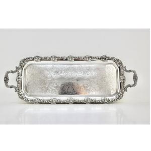 Plateaux de service décoratifs faits à la main en laiton doré et aluminium, finis pour l'hôtellerie, la maison et la décoration de table - Product Image 5