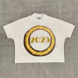 เสื้อยืดโอเวอร์ไซส์ลำลองคุณภาพสูงสำหรับผู้ชาย ทรงครอปพอดีตัว ผ้าฝ้าย 100% แห้งเร็ว แขนสั้น สีพื้น พิมพ์ลายดิจิทัล - Product Image 6