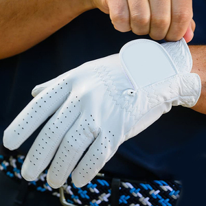 Nouveauté Gants de golf en cuir de mouton personnalisés avec logo respirant de qualité supérieure Cabretta Vente en gros Gants de golf sportifs - Product Image 3