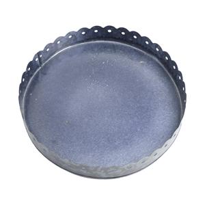 Vintage Design Direct <b>Sale</b> Decorative Large Galvanized Metal Serving <b>Round</b> Kitchen Food Tin Tray <b>for</b> Home <b>Table</b> High Quality Use - Product Image 1