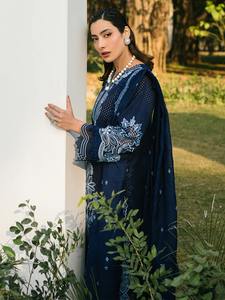 Ladies Wear Heavy Chiffon Dress Dubai Ethnic Elegant Ivory Evening Women Long Sleeve A-Line Sequined Natural Waist Weddings - Product Image 3