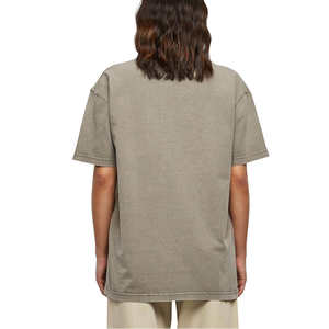 Camiseta de peso pesado para mujer, Camiseta con hombros caídos, camiseta Vintage de lavado ácido de piedra - Product Image 5