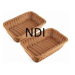 Cesta de almacenamiento de frutas profunda de alta calidad, contenedor de bambú de madera decorativo para Cocina - Product Image 2