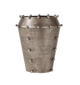 Florero de aluminio recién llegado con aspecto metálico cepillado y diseño perfecto para decoración floral seca o artificial - Product Image 4