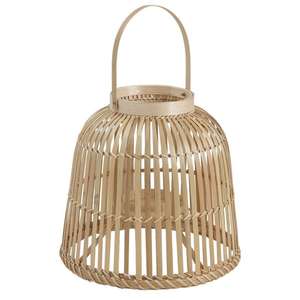 Vietrustic moderno tejido linterna luz huracán portavelas bambú ratán linterna hecha a mano al aire libre linternas colgantes - Product Image 4