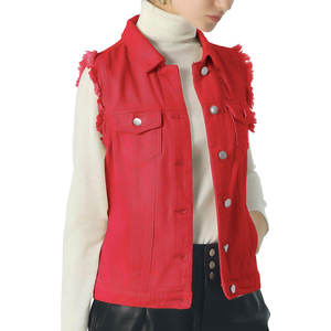 Gilet en jean de haute qualité pour femmes, nouvelle mode, tissu respirant, vêtements en jean pour l'extérieur, look décontracté, gilet en jean pour femmes - Product Image 6