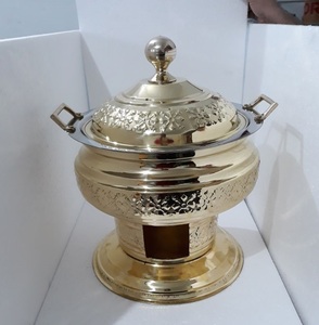 Luxury Handmade Stainless Steel Chafing Dish Dinnerware <b>Sets</b> Customizable Freezer Safe Tableware for Home Use - Product Image 2