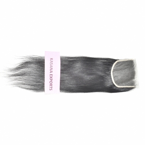 Raw 5*5 Cierre Paquetes vírgenes sin procesar 12 pulgadas Color natural Estilo ondulado Origen vietnamita Extensiones de cabello humano tejido - Product Image 4