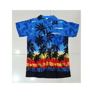 Camisetas hawaianas estampadas de manga corta para fiesta en la playa, artículos para fiesta de la mejor calidad - Product Image 1