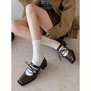 Zapatos Planos de Ballet para Mujer con Suela de Cuero Genuino Suave, Parte Superior de Piel de Vaca, Forro de Lona de Algodón para Baile Latino - Product Image 2