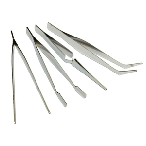 Ensemble de pinces à épiler de précision 4 pièces pour bijoux et artisanat d'art des ongles outils de cueillette de haute précision non dentelés - Product Image 2