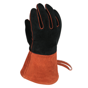 Gants de sécurité thermiques pour soudage, résistants au feu et à la chaleur, en cuir de vachette, pour travaux industriels en extérieur, fournisseur OEM - Product Image 2