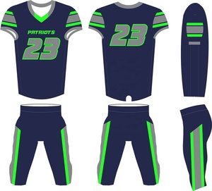 Conjuntos de Uniformes de Fútbol Americano de Diseño OEM - Ligeros, Transpirables, 100% Poliéster, Manga Corta, Estampados, Personalizables, Tallas Grandes - Product Image 6