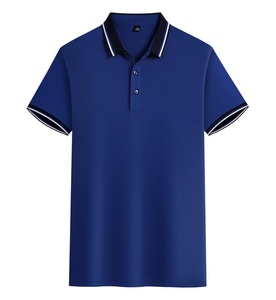 200 grammes fabricant de gros de haute qualité couleur unie 100% coton polos unisexes respirant polos de mode pour hommes - Product Image 5