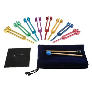 Set garpu Tuning medis instrumen bedah gynaekologi profesional kualitas tinggi 5 buah set garpu Tuning Chakra diagnostik
