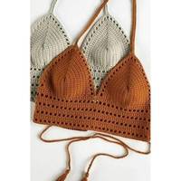 Vêtements de plage en crochet faits à la main pour femmes décontractés sexy vêtements de vacances soutien-gorge style maillots de bain bikini derniers maillots de bain fabriqués à la main en inde