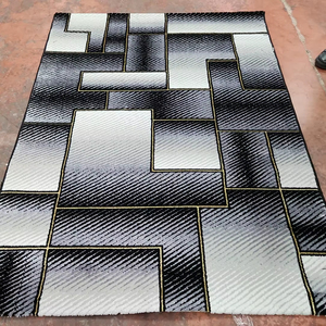 Alfombra Adiva de Poliéster, Tejida a Máquina, Moderna, de Polipropileno, Estilo Turco, de Alta Calidad, con Pelo, Diseño Abstracto, Resistente a las Manchas, para el Hogar - Product Image 1