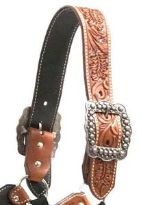 Venta al por mayor de cuero de primera calidad Horse Show Halter con hebilla de plata tallada a mano al mejor precio - Product Image 4