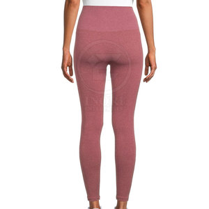 Leggings pour femmes fabriqués en usine, best-seller, vêtements de fitness, taille mi-haute, uni, en élasthanne/nylon, écologiques, respirants, séchage rapide - Product Image 4