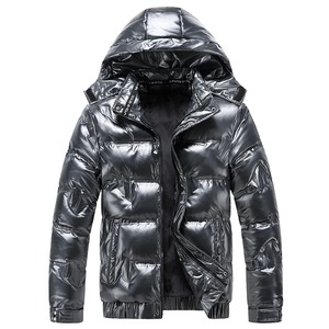 Men's Casual Winter Parka Thickened Hooded Waterproof Puffer <b>Jacket</b> Windproof Canvas Fabric New Warm Varsity <b>Jacket</b> Stand Collar - Product Image 2