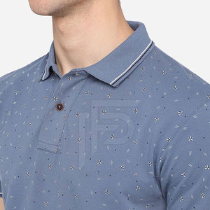 Diseño personalizado de los hombres para la camiseta del Polo de manga corta transpirable en el patrón sólido hecho en Pakistán-220 gramos de tela de color liso - Product Image 6
