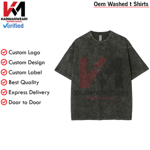 ซักแล้วเสื้อยืดผู้ชายผู้หญิงวินเทจผ้าบาติกคอตตอนเครื่องแต่งกายแนวสตรีทใส่สบายทันสมัยและอินเทรนด์ - Product Image 3