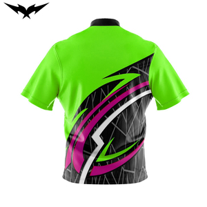 Maillots de bowling unisexes personnalisés réversibles imprimés en gros, vêtements d'équipe personnalisés, 100 % polyester, anti-humidité, broderie 3D - Product Image 4