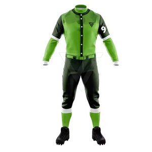 Tenues de baseball respirantes de haute qualité, 100 % polyester, personnalisables avec les noms et couleurs de l'équipe - Product Image 2