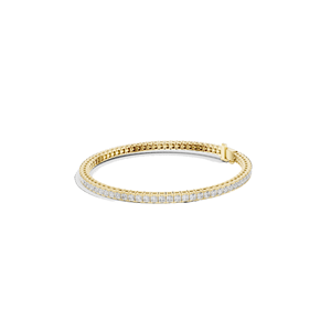 Bracelet tennis en diamant de laboratoire 4,56 CT, taille princesse et moissanite, or 10KT, 14KT, 18KT et argent 925, or rose, jaune, blanc - Product Image 5