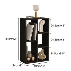 Elegant Modern Monaco Durable <b>Solid</b> <b>Wood</b> <b>Bookcase</b> European Multi-Purpose Storage Solution Home Office Living Room Furniture - Product Image 4