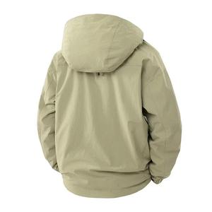 Chaqueta Softshell impermeable con capucha para hombre, chaquetas impermeables de invierno al por mayor, fabricante de chaquetas de nieve con cremallera OEM - Product Image 4