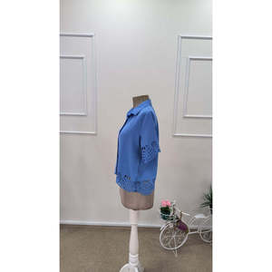 Blusa de Mujer Jane's, Manga Corta, Cuello con Botones, Estilo Dubái - Blusa Elegante e Informal para Uso Diario, Modelo 31795 - Product Image 6
