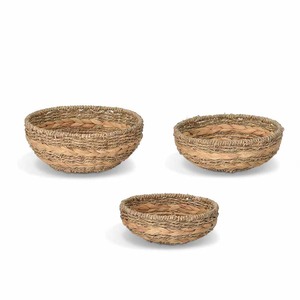 Organizador de accesorios de cocina de algas marinas, cesta de fibra de paja natural, contenedor de algas marinas, cestas - Product Image 1