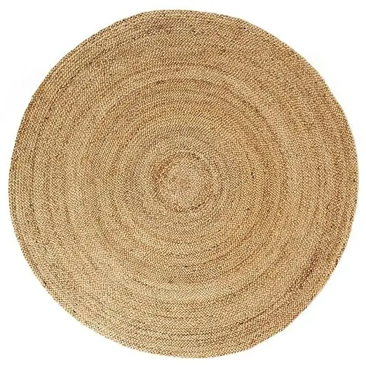 Tappeto rettangolare in cotone e juta naturale indiano all'ingrosso tappeto intrecciato disponibile a prezzo all'ingrosso dall'India